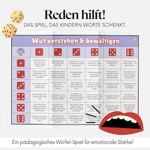 Känslor - Tärningsspel för barn (PDF) | Att förstå och namnge känslor genom lek | Digitalt spel för coachning, terapi, skola, digitala spel