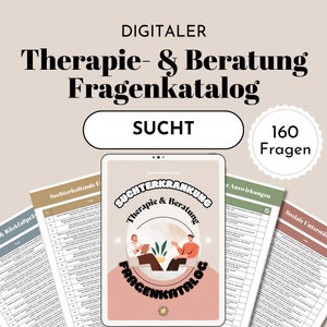 Addiction Systemic Therapy Questions German Counseling Tools for Psychotherapy Counseling Coaching Practice Digital Template PDF Download