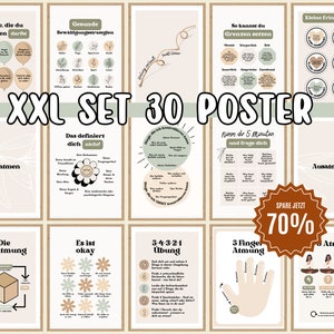Psychology Poster Set Download · Therapy, Psychotherapy, Occupational Therapy · Mental Health · Mental Health Tools · Office Decoration · DBT PDF
