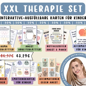 Therapy material Psychotherapy Children Therapy cards Mental health Occupational therapy Psychology Therapists Behavioral therapy Anxiety PTSD