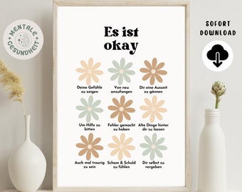 Psychology Poster · Therapy Poster · Mental Health · Poster Download · Psychology Decoration · Psychotherapy Poster · DBT, CBT · PDF