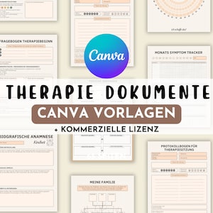 Canva Template Therapy Tools & Questions digital planner German · Material for psychotherapy, occupational therapy, coaching · Canva templates coach