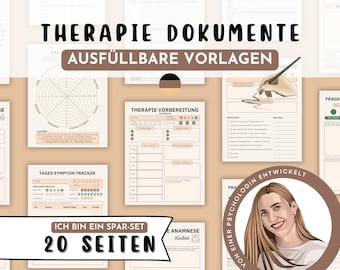 Modèles de thérapie matériel de psychothérapie allemand pour thérapeute psychothérapeute ergothérapie outils de coaching psychologie de la santé protocole PDF