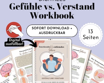 Emotions Mind Therapy Workbook for Emotion Regulation Nervous System Regulation Tools for Psychotherapy Counseling Coaching CBT German PDF