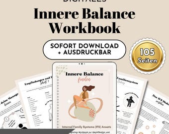 Inner Balance Therapy Workbook IFS Systemic Method for Reflection and Inner Healing for Counseling & Self-Help (Digital, German, PDF)
