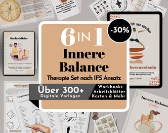 IFS Therapy: Systemic Method for Reflection and Inner Healing for Psychotherapy, Counseling, and Social Work - Digital Template (German PDF)