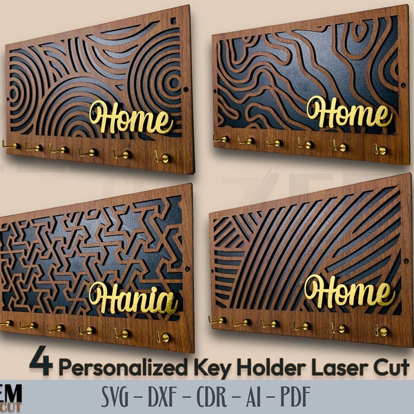 Wooden Key Holder - Etsy