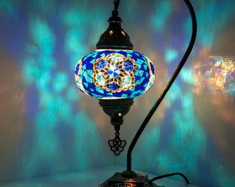 Orientalische Marokkanische Mosaik Tischampe Handgefertigte Dekorative Türkische Mosaiklampe