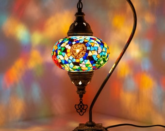 Lampe de table en mosaïque orientale Lampe en mosaïque Lampe de sol Lampe en mosaïque turque marocaine faite à la main