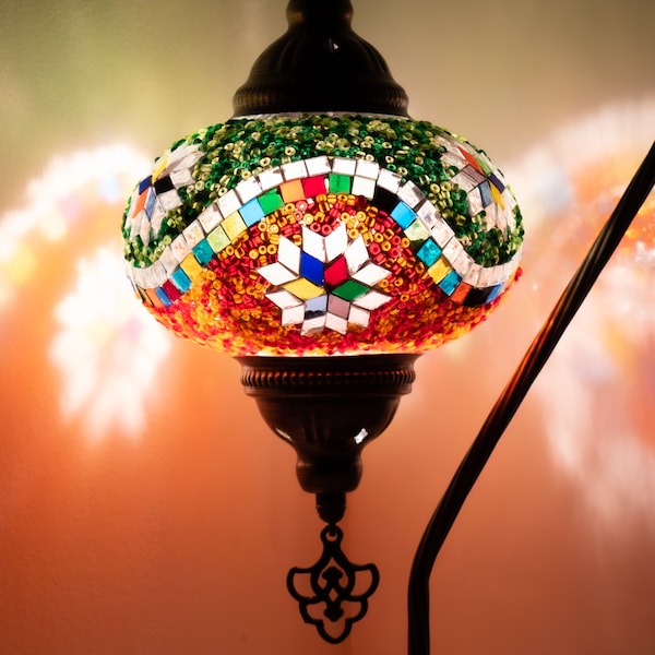 Orientalische Marokkanische Mosaik Tischampe Handgefertigte Dekorative Türkische Mosaiklampe