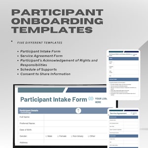 NDIS Participant Onboarding Templates