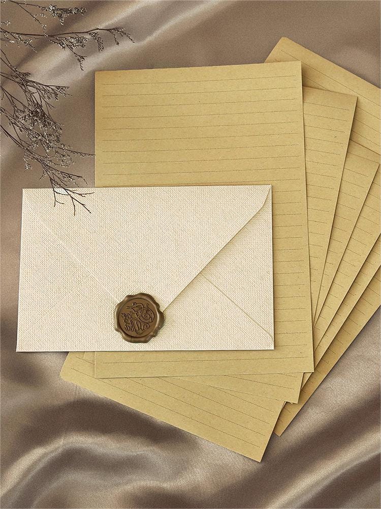 Vintage Envelope Linen Kraft Paper Envelope Wedding Etsy Australia