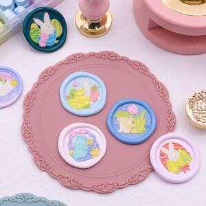 Kleiner Hase Souvenir Wachssiegel personalisierter Stempel Hochzeitseinladung Hochzeitssiegel Stempel Wachsstempel individuell