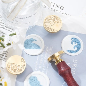 Personnalisation pour sceau de cire de mariage océan faire-part de mariage personnalisé