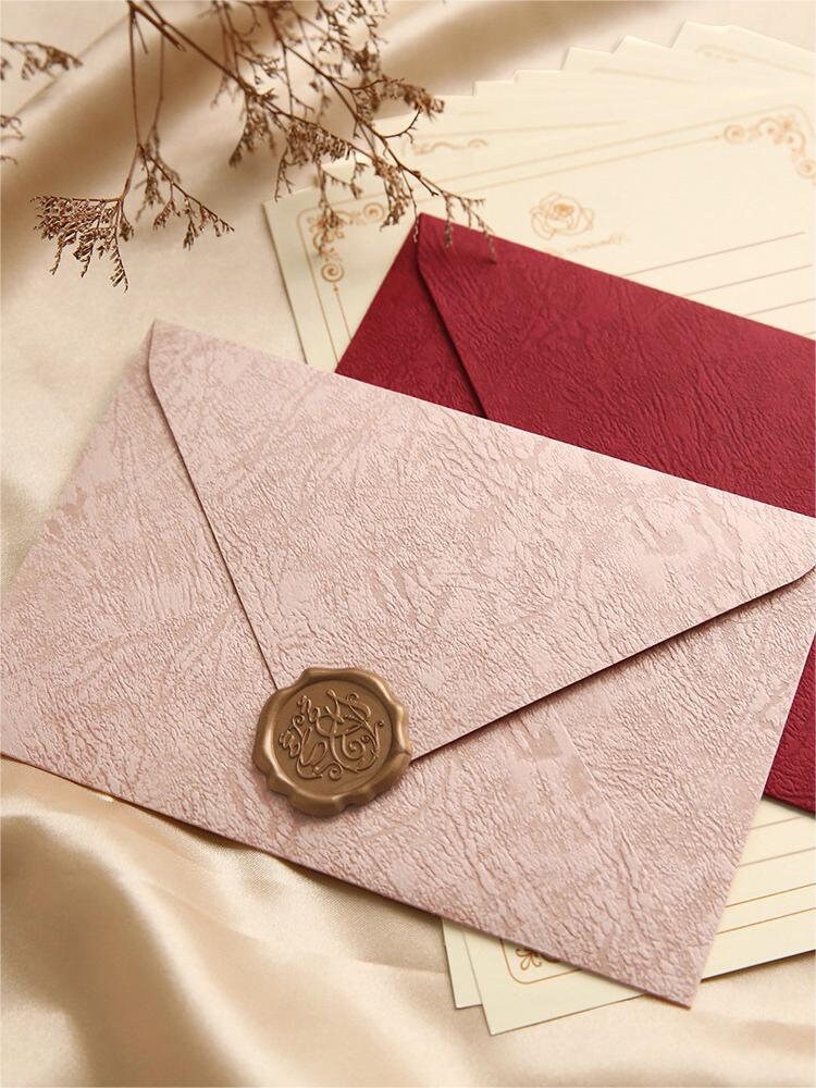 Vintage Envelope Linen Kraft Paper Envelope Wedding Etsy Australia