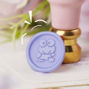 Cartoon laser carving wax seal personalized stamp wedding invitation wedding seal stamp wax stamp custom