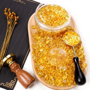 Larmes de sirène, perles de cire de laque cristalline, cire d'invitation de mariage, fond de cire, perles de sceau de cire, kit de sceau de cire personnalisé