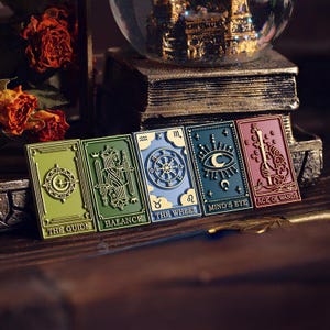 Tarot-Kartenserie, Prophezeiung und Weissagung, Feuerfarbe, Wachs versiegelt, Bronzekopfsiegel, solides Messingsiegelkopf