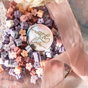 Cherry Blossom Wax Granules Wax Beads Wedding Invitation Wax Melting Wax Sealing Beads Wax Sealing Kit Customized Wax Sealing