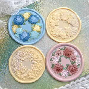 Rose Sea wax zegel gepersonaliseerde stempel bruiloft uitnodiging bruiloft zegel stempel wasstempel op maat