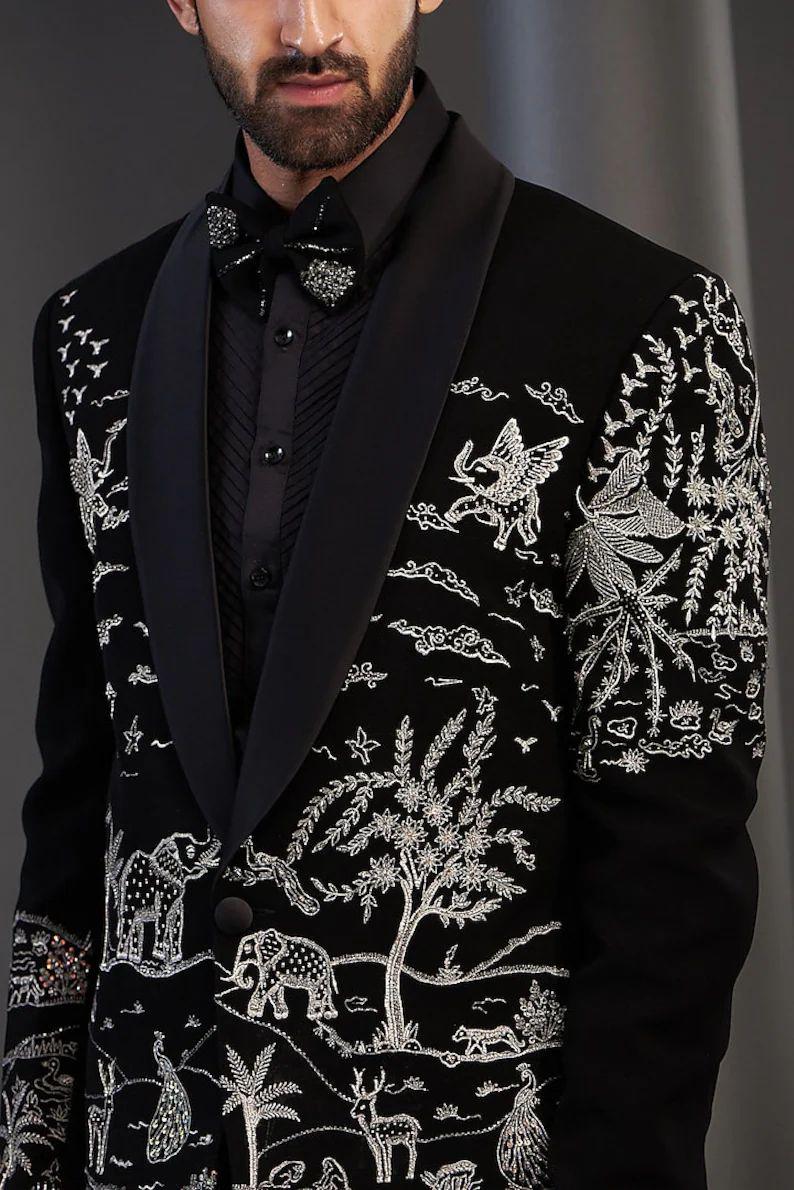 Mens Rhinestone Suit Jacket Canada