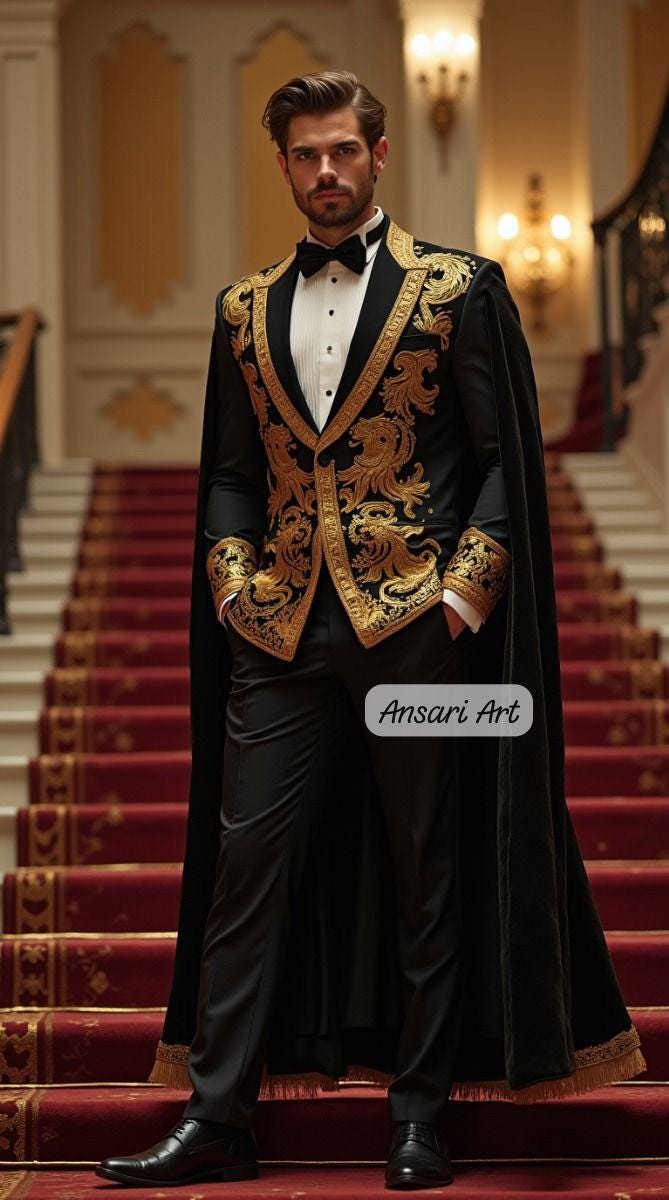 slim fit dress slacks Mens Blazer Black 100% Wool Gold 2 Button Formal Suit Jacket Wedding S –  CHIRAGH main image 1
