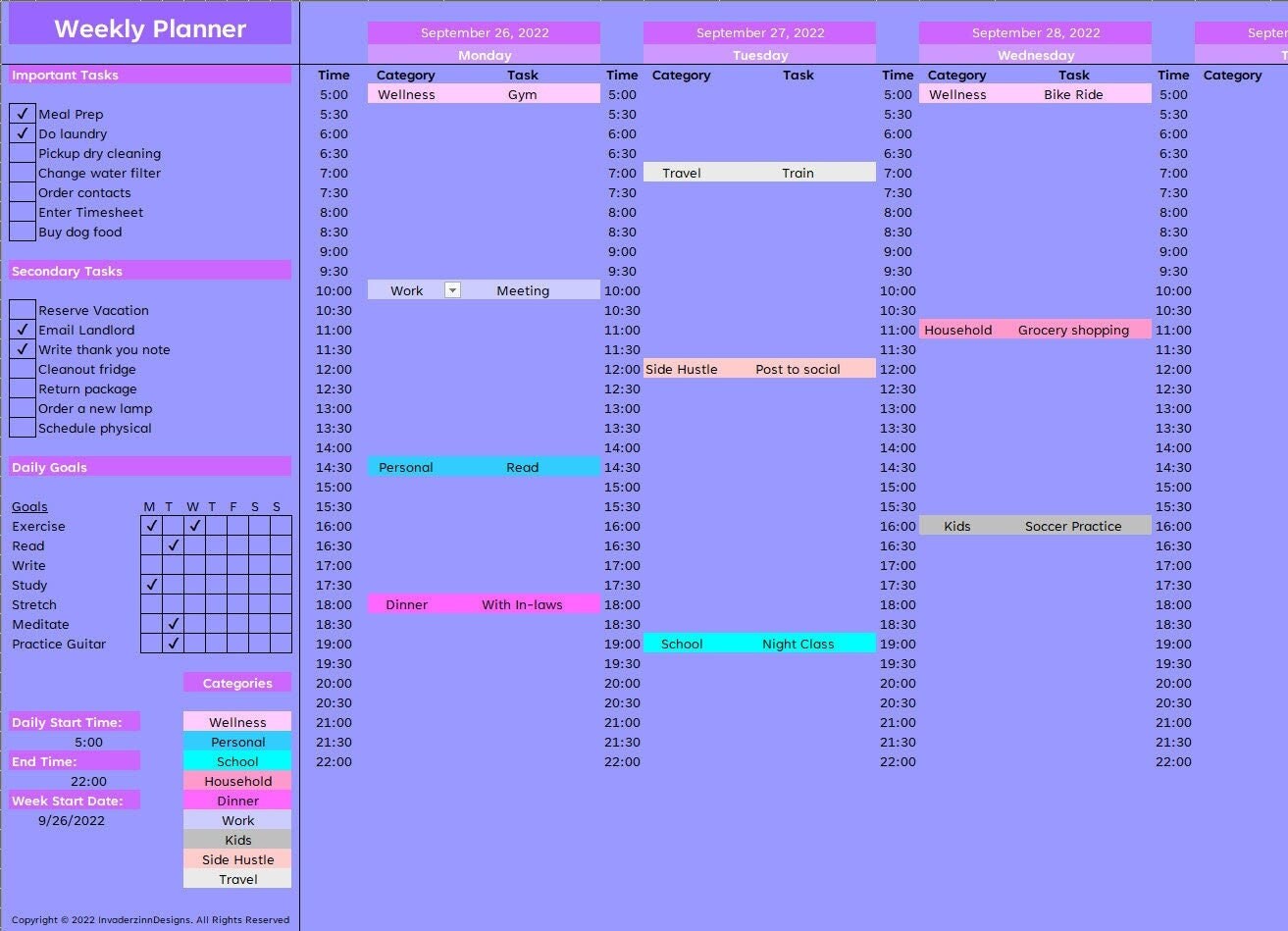 weekly-planner-excel-lofi-task-list-daily-goals-etsy