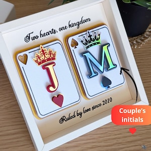 5th anniversary gift for her him 5 year anniversary gift for wife husband wood 5th wedding anniversary present 5 years married couple fifth