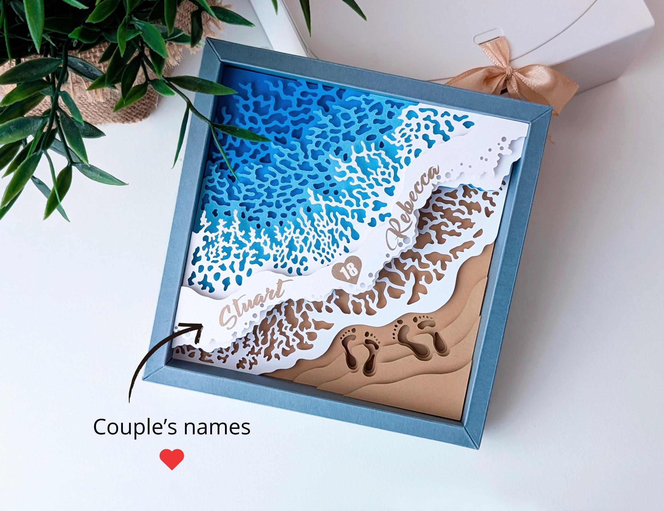 18th anniversary gift for wife husband porcelain wedding anniversary gift for him her 18 years married present for couple friends men women