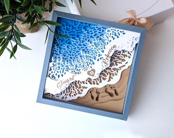 13th anniversary gift for her him, lace anniversary gift for wife husband, 13 year wedding anniversary present, 13 years married couple