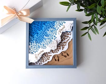 13th Anniversary Gift for Her Him, Lace Anniversary Gift for Wife Husband, 13 Year Wedding Anniversary Present, 13 Years Married Couple