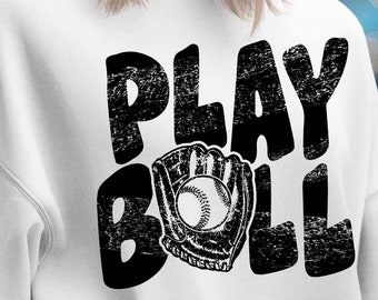 プレイボール ソフトボールグローブとボール ダメージ加工 PNG デザイン チーム、マスコット、プライド昇華応援野球 プレイボール