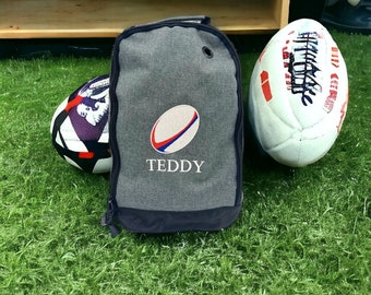Embroidered Rugby Boot Bag | Accessory Bag | Personalised