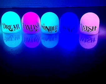 Luz nocturna mini que cambia de color de Disney Cruise Line - DCL, Fish Extender Pixie Dust Gifts
