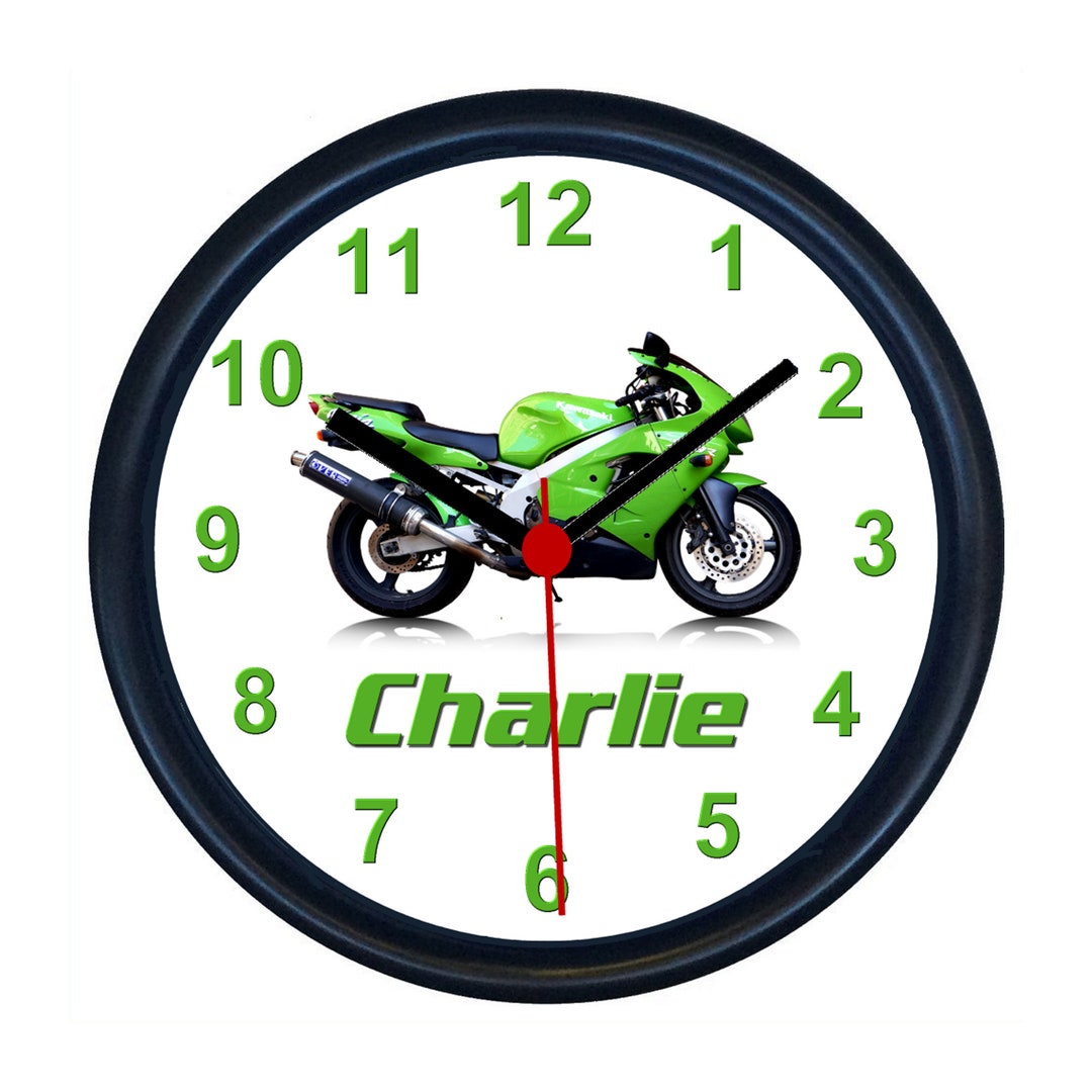 Personalised Classic Motorcycle/classic Motorbike Wall Clock Etsy