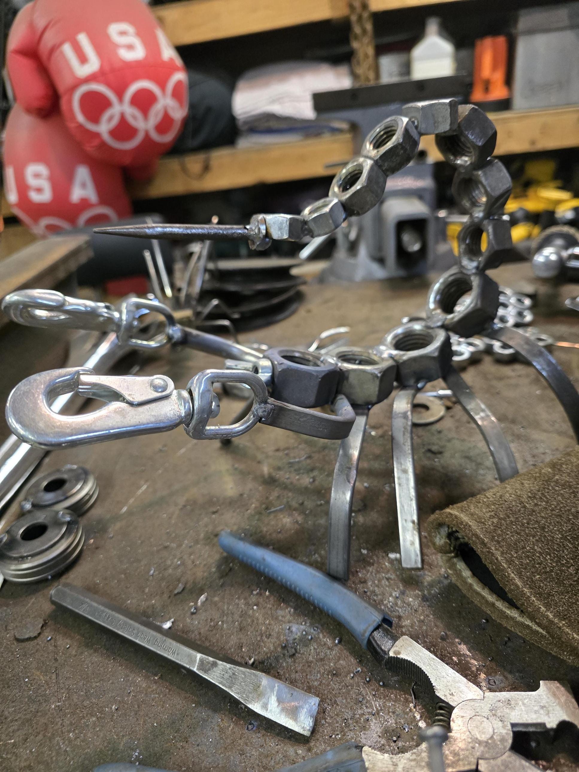 Welded metal art