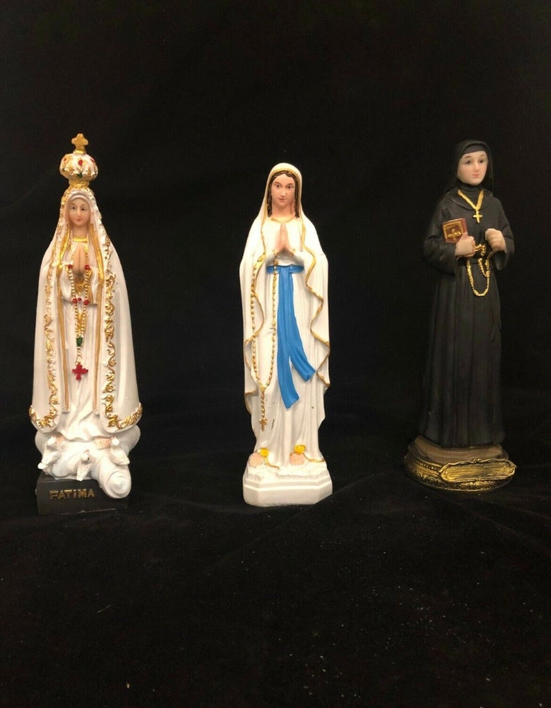 Assorted Religious Statue Mary St Rafka and Fatima Etsy Australia
