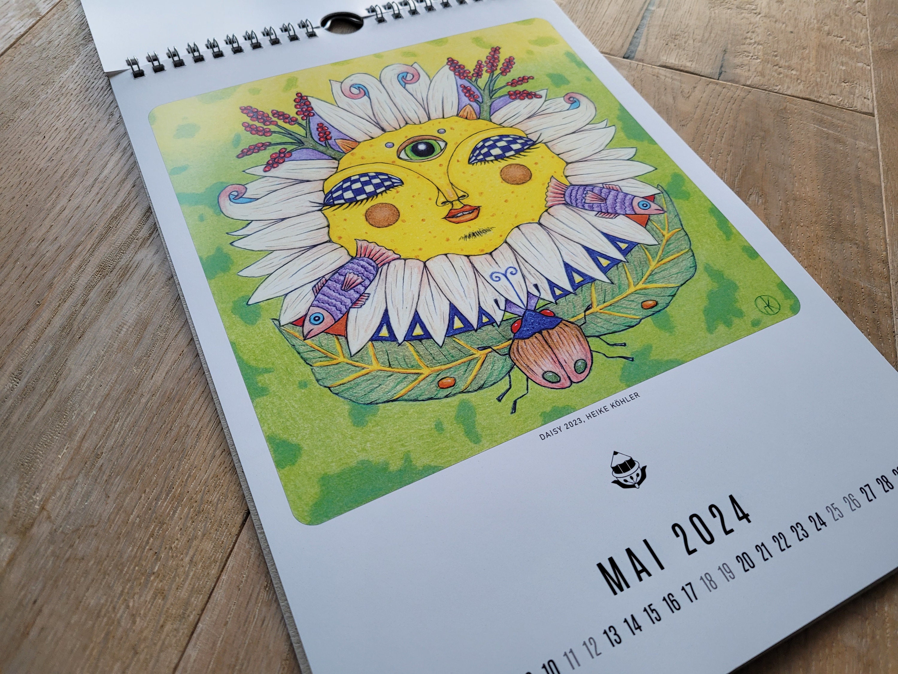 Annual Calendar 2024 I Art Calendar I Calendar A4 I Unique - Etsy