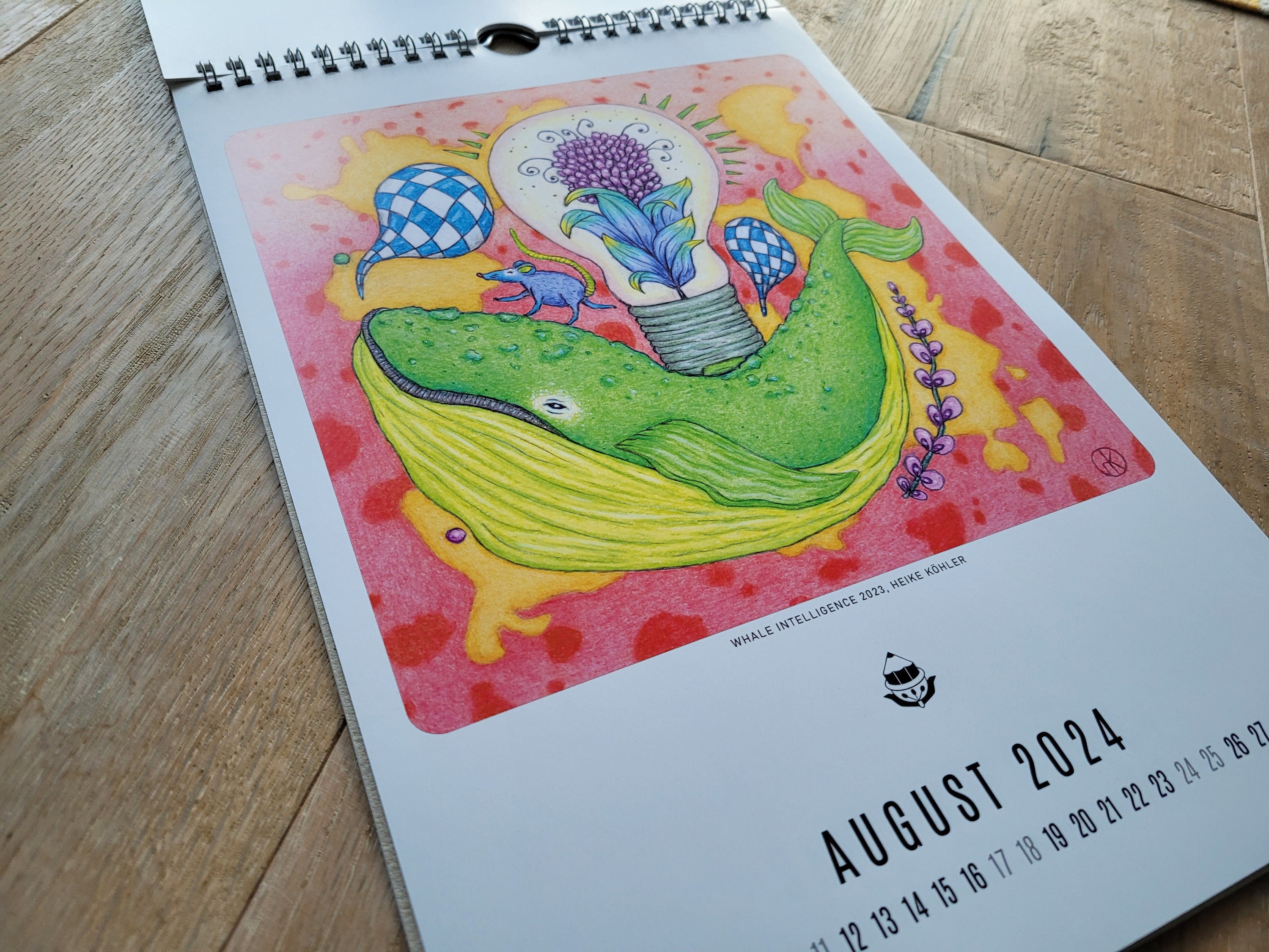 Annual Calendar 2024 I Art Calendar I Calendar A4 I Unique - Etsy