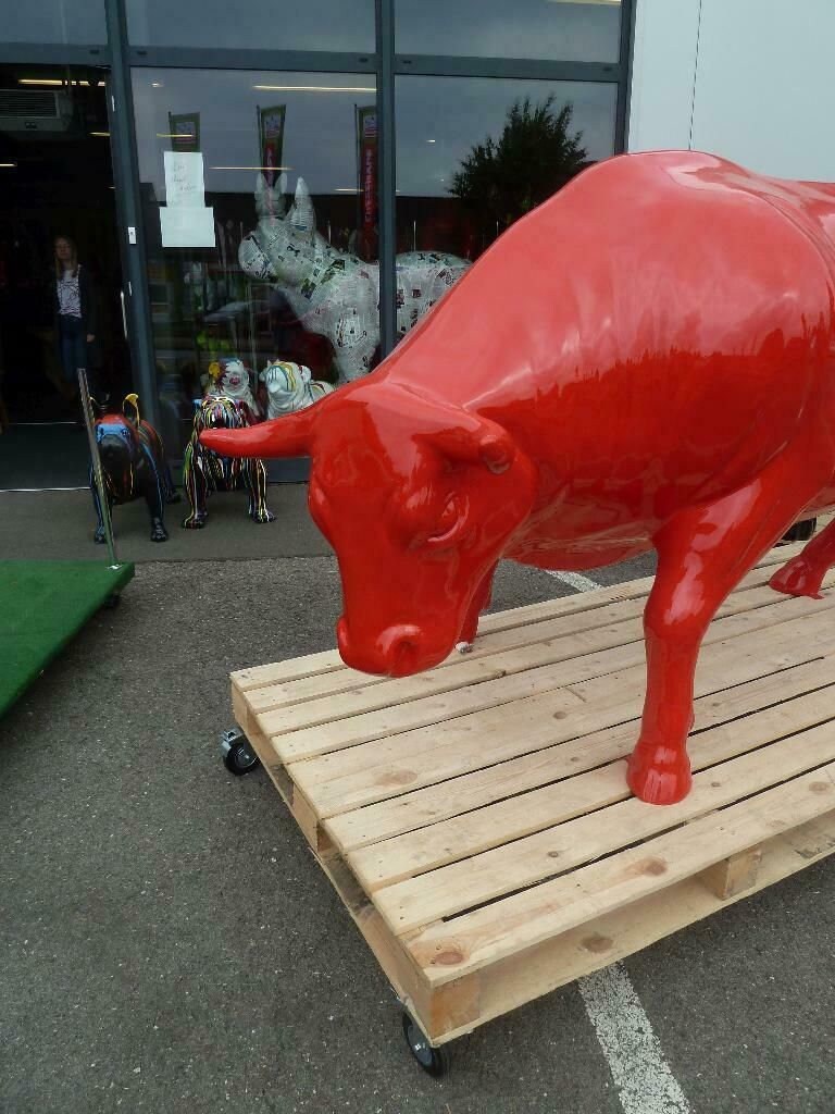 XL Life Size Bull Bull Design Garden Decoration Farmer 210 Etsy Australia