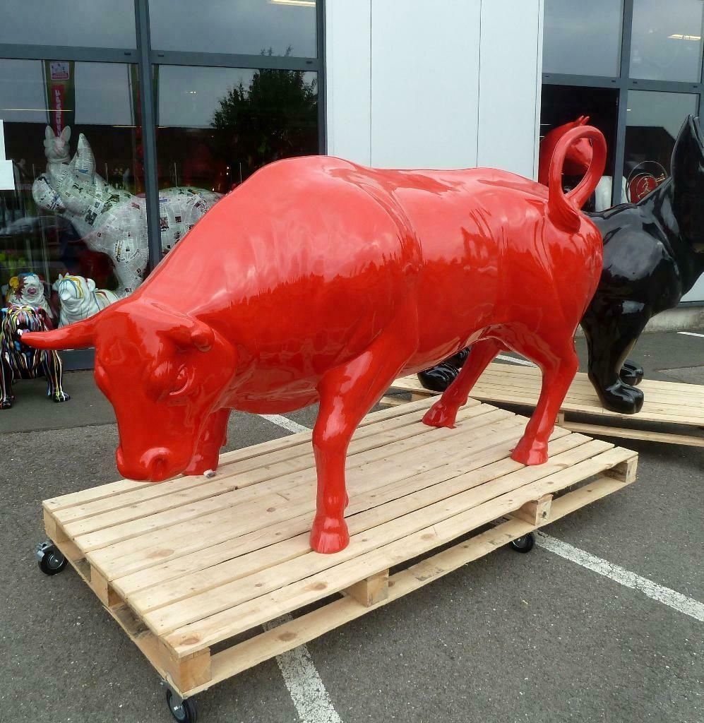 XL Life Size Bull Bull Design Garden Decoration Farmer 210 Etsy Australia