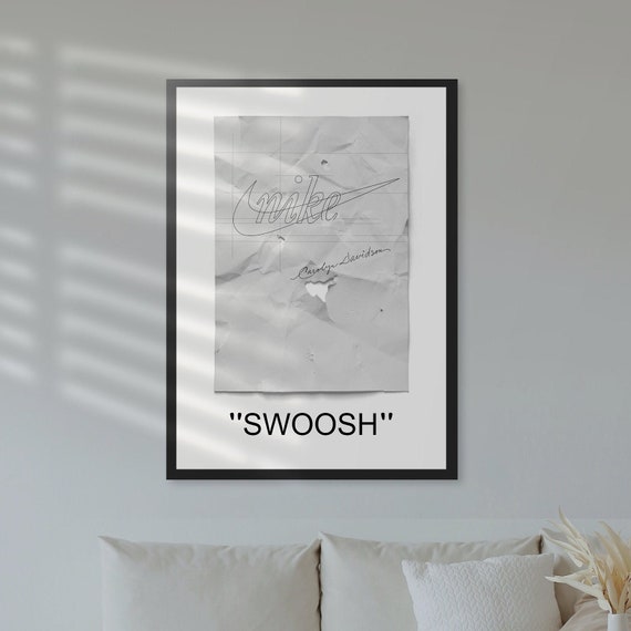 Nike Logo History Print Sneaker Wall Poster Nike Print