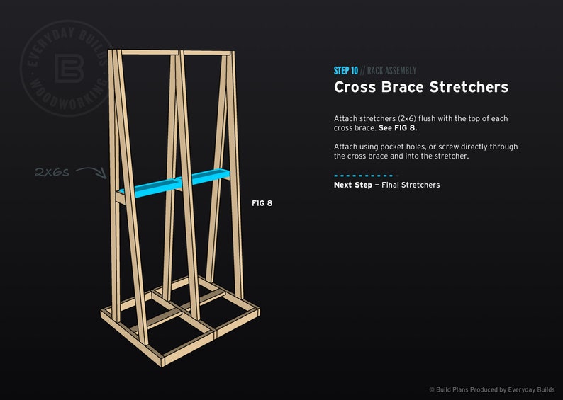 Doublesided Plywood Storage Rack Plans Etsy