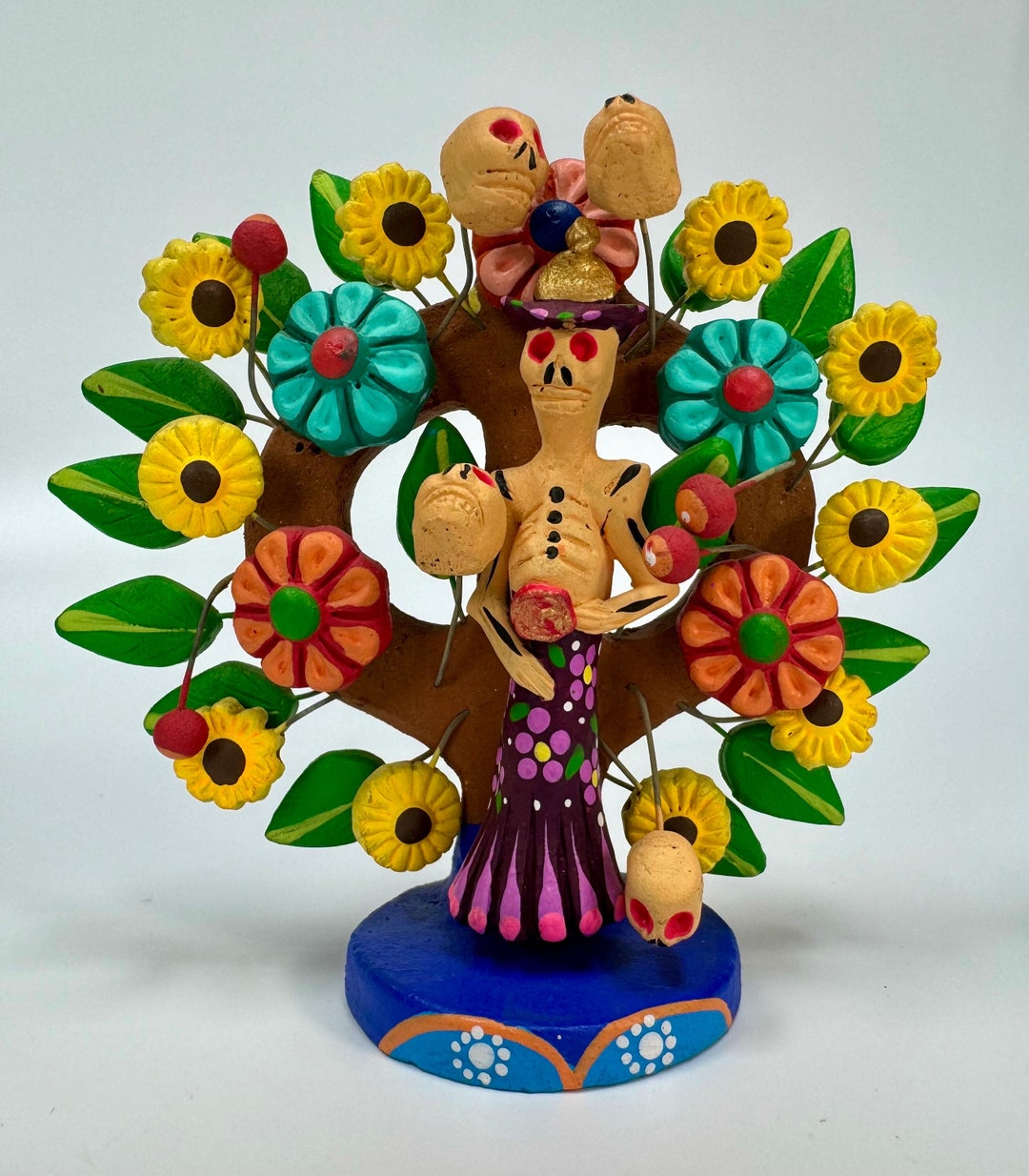 Mini Mexican Tree of Life Pottery Etsy