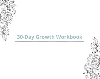Growth Workbook, Personal Development, Self-Care Workbook, Self-Growth Journal, Self-Growth Book, Journal Prompts, Printable, Digital