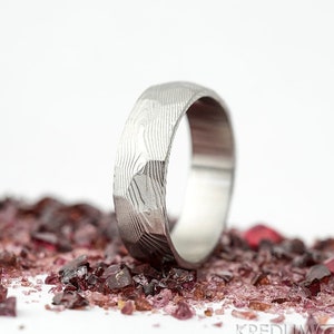 Damascus Ring, man ring, damascus ring, masculine male ring, father dad son, damascus steel band, Unique Damascus ring, Wedding band