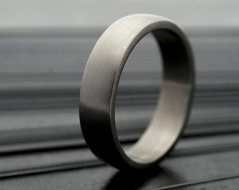 Unique Mens Wedding Band – Titanium Ring Mens Womens -  Wedding Band Set His and Hers - Prima