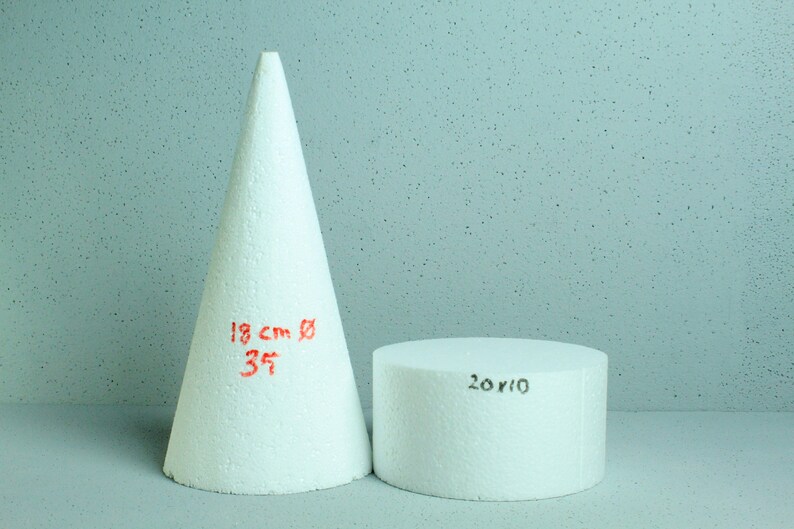 Extra Large Styrofoam Cones EPS Styrofoam Cone Shaped Foam Etsy