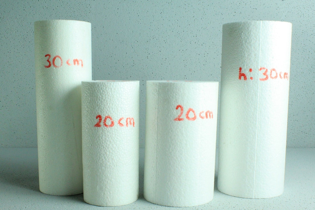 EPS Styrofoam Polystyrene Rods Cylinders for Crafting Height Etsy