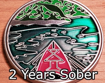 Sobriety Chip - Two Years Sober